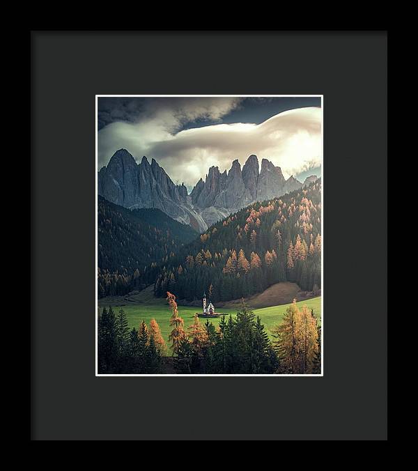 Church Landscape - Framed Print