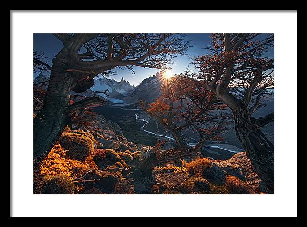 Dreamscape Mountains - Framed Print
