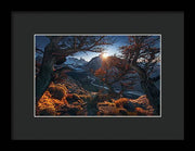 Dreamscape Mountains - Framed Print