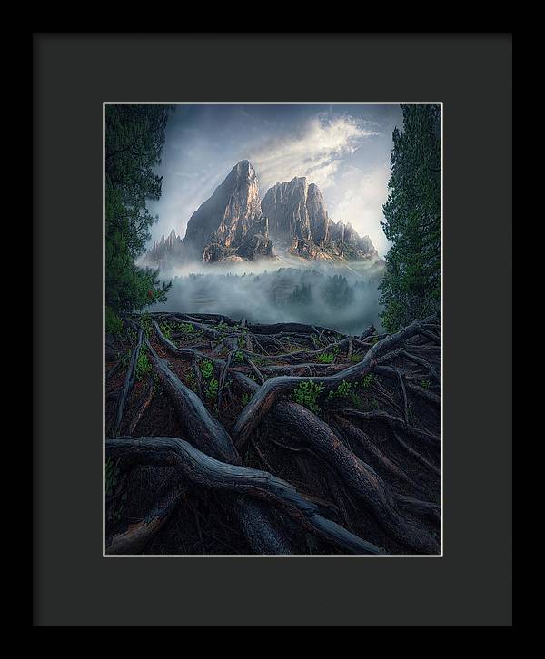 Forest View To the Mountain - Framed Print