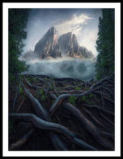 Forest View To the Mountain - Framed Print