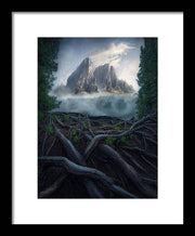 Forest View To the Mountain - Framed Print