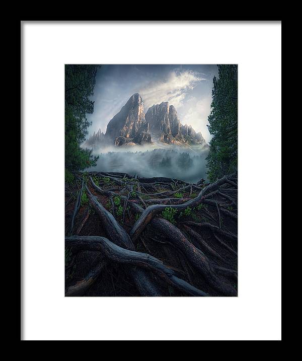 Forest View To the Mountain - Framed Print