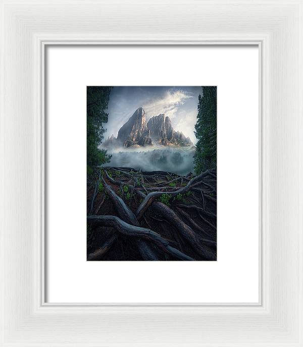 Forest View To the Mountain - Framed Print