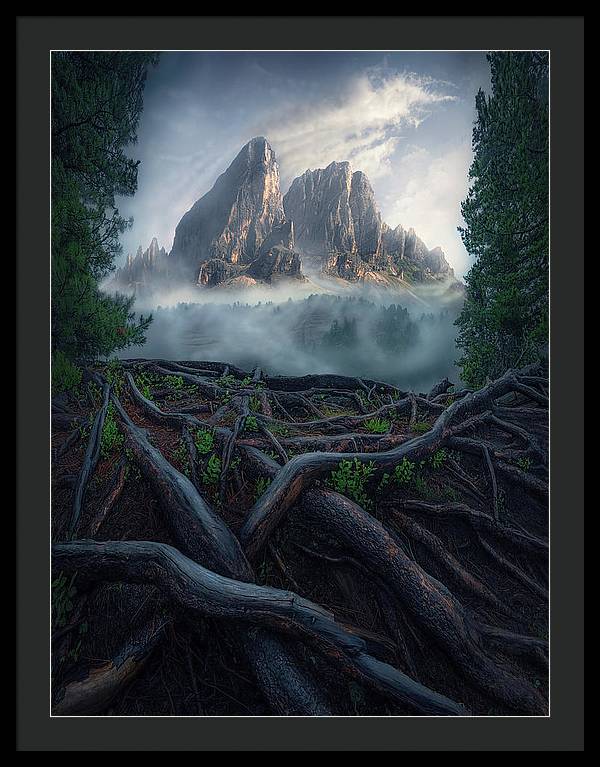 Forest View To the Mountain - Framed Print