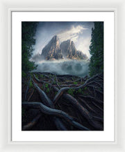 Forest View To the Mountain - Framed Print