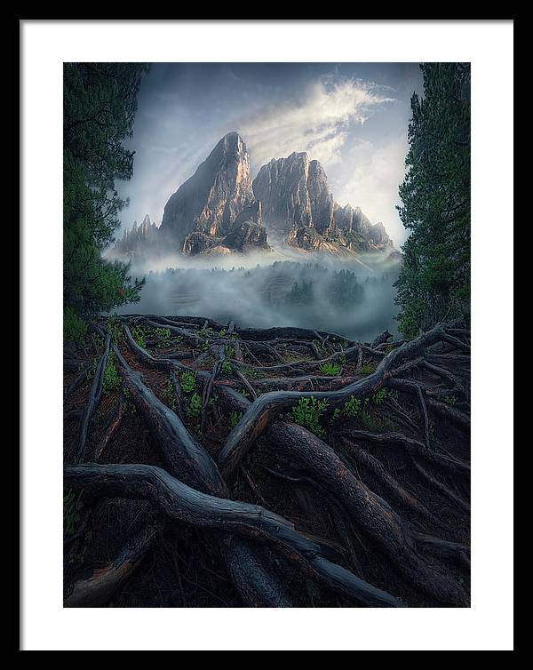 Forest View To the Mountain - Framed Print