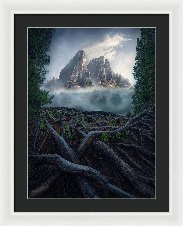 Forest View To the Mountain - Framed Print