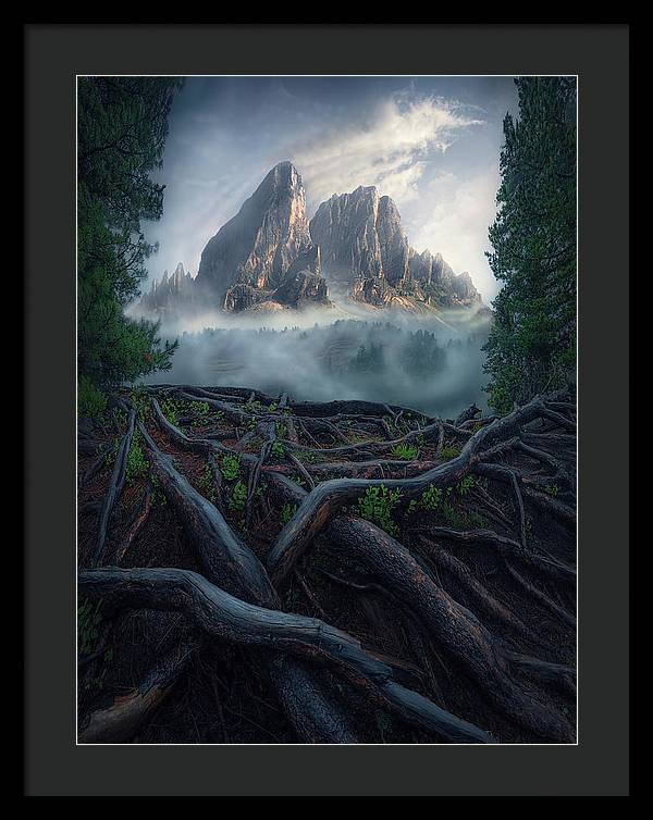 Forest View To the Mountain - Framed Print