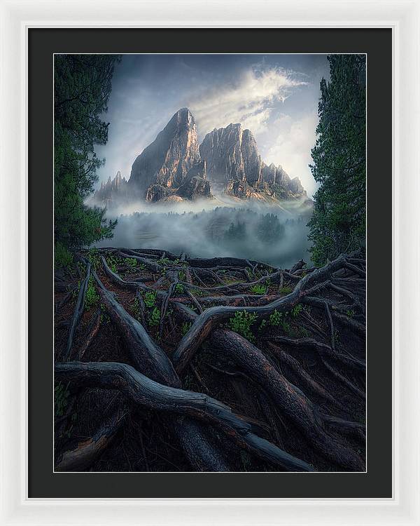 Forest View To the Mountain - Framed Print