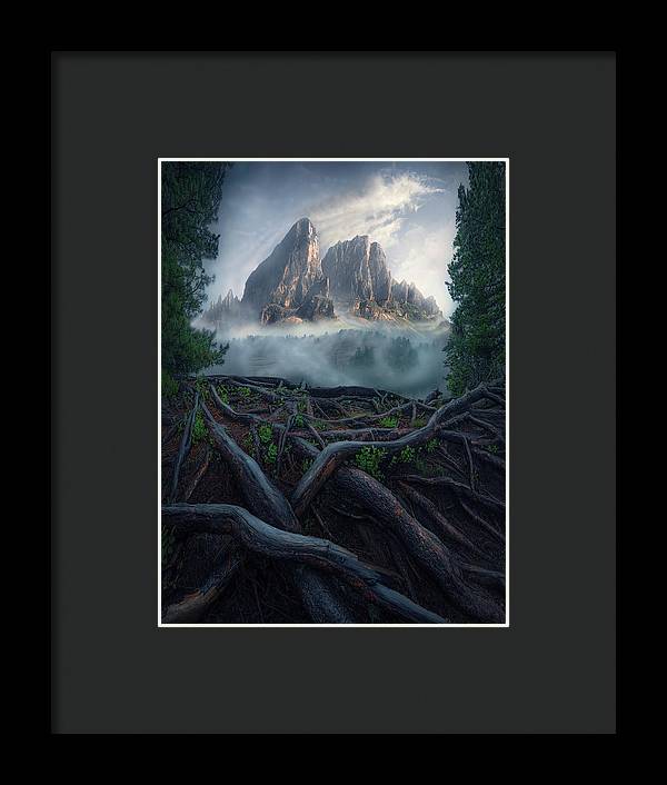 Forest View To the Mountain - Framed Print