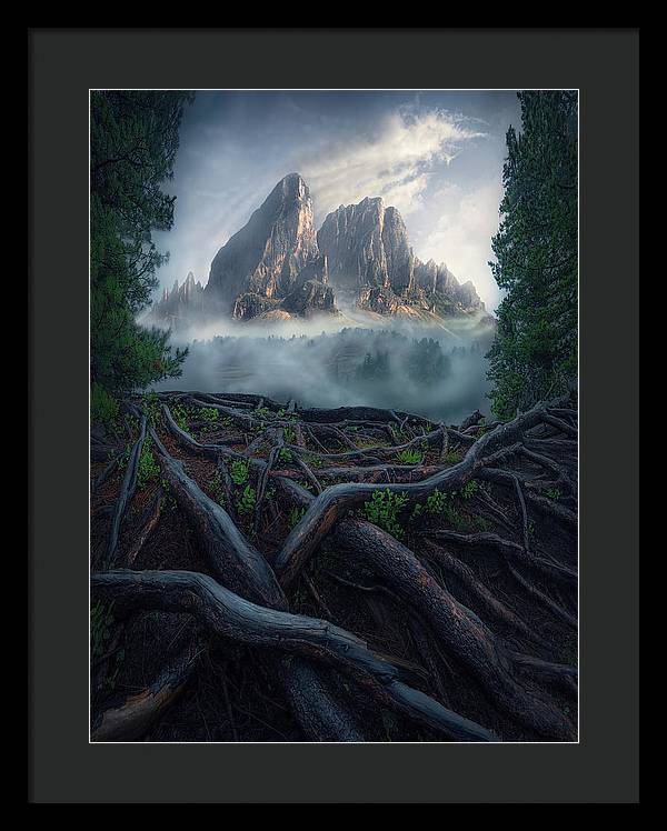 Forest View To the Mountain - Framed Print