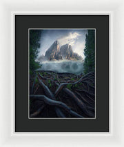 Forest View To the Mountain - Framed Print