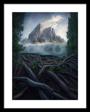 Forest View To the Mountain - Framed Print