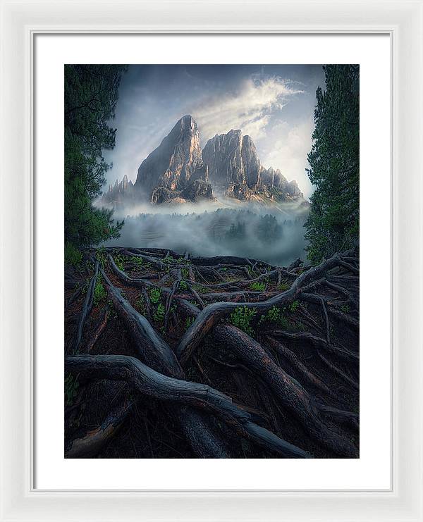 Forest View To the Mountain - Framed Print