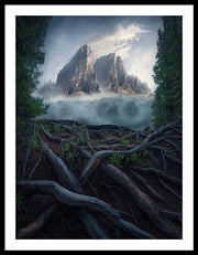 Forest View To the Mountain - Framed Print