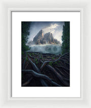 Forest View To the Mountain - Framed Print