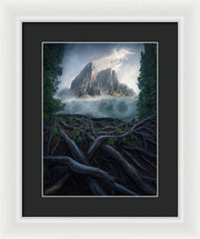 Forest View To the Mountain - Framed Print