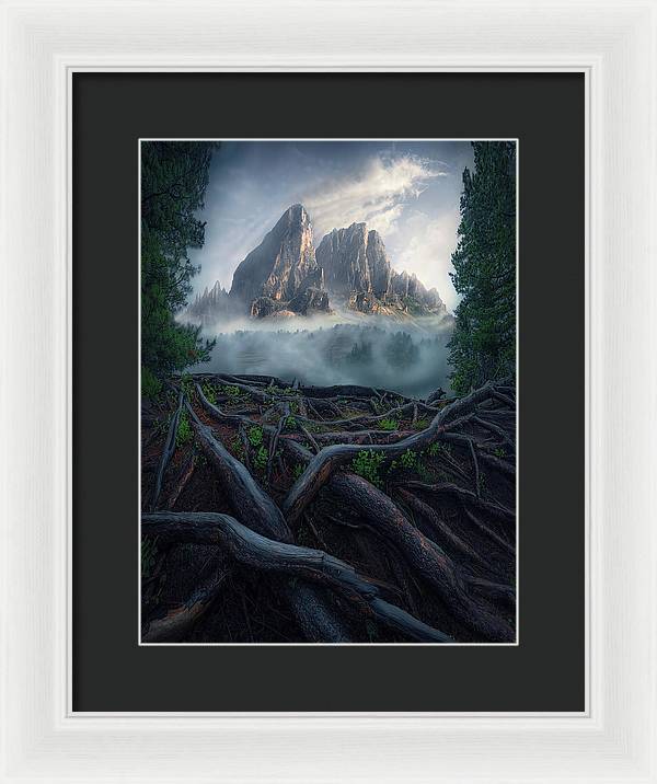 Forest View To the Mountain - Framed Print