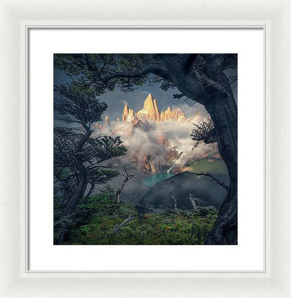 Elder Scrolls Mountain - Framed Print
