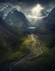 Peru Andes Aerial - Framed Print