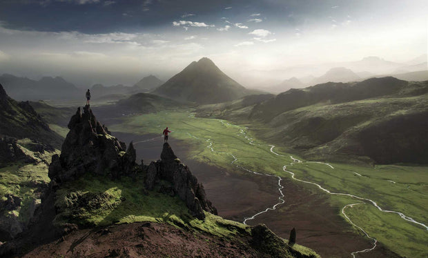 green hills iceland landscape by max rive