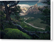 River Patagonia Landscape - Canvas Print