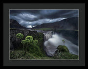 Jökulságljúfur Canyon - Framed Print