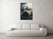 China Mountains in the Fog - Acrylic Print