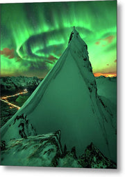Northern Lights Norway - Metal Print