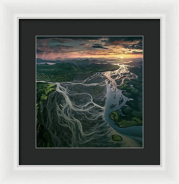 Iceland Aerial View - Framed Print