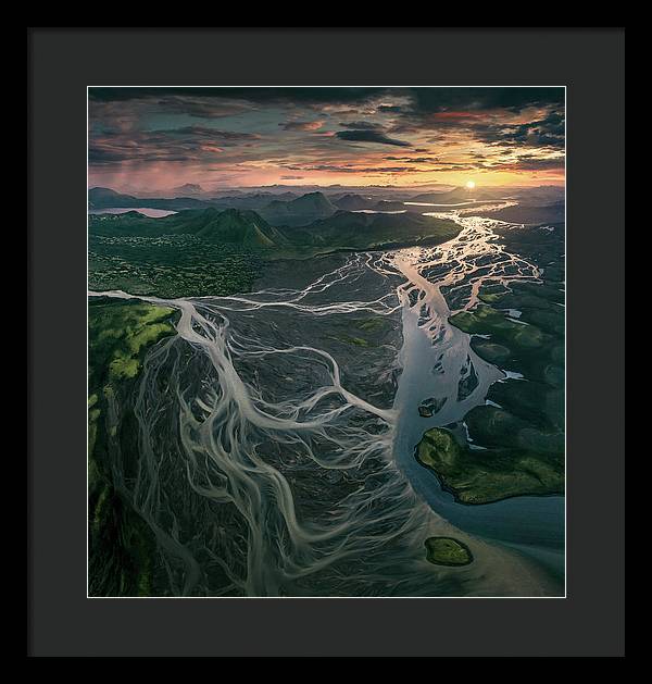Iceland Aerial View - Framed Print