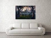 Summer Mountain Panorama - Acrylic Print