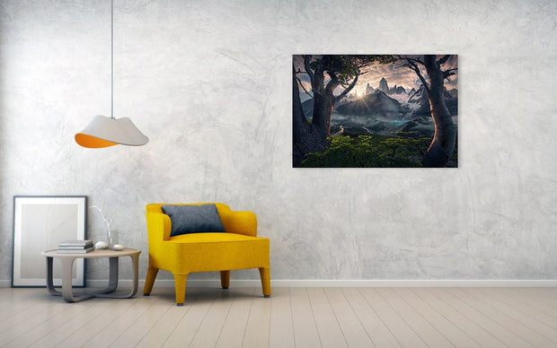 Summer Mountain Panorama - Acrylic Print