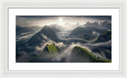 Sunrise Eiger - Framed Print