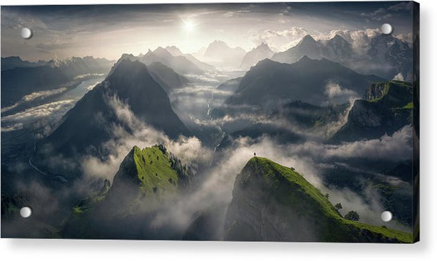 Summer in the Swiss Alps - Acrylic Print