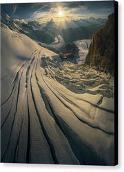 Schweizer Gletscher - Canvas Print