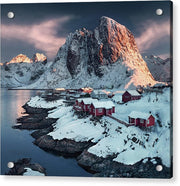 Lofoten Reine Winter - Acrylic Print