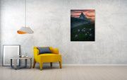 Red Sunset Matterhorn - Metal Print