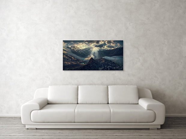 Setting Sun Above Zermatt - Art Print