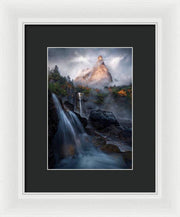 Throat of the World Skyrim - Framed Print