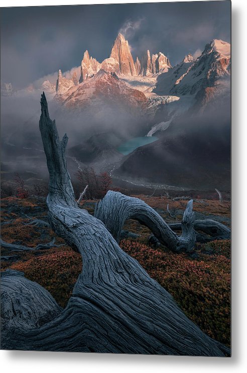 Mountain Landscape Patagonia - Metal Print