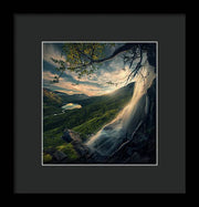 Waterfall Tree - Framed Print