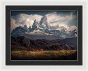 Fitz Roy Guanaco - Framed Print