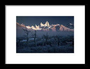 El Chalten Winter Cold - Framed Print