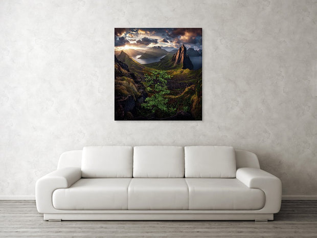 Segla Sunrise - Metal Print