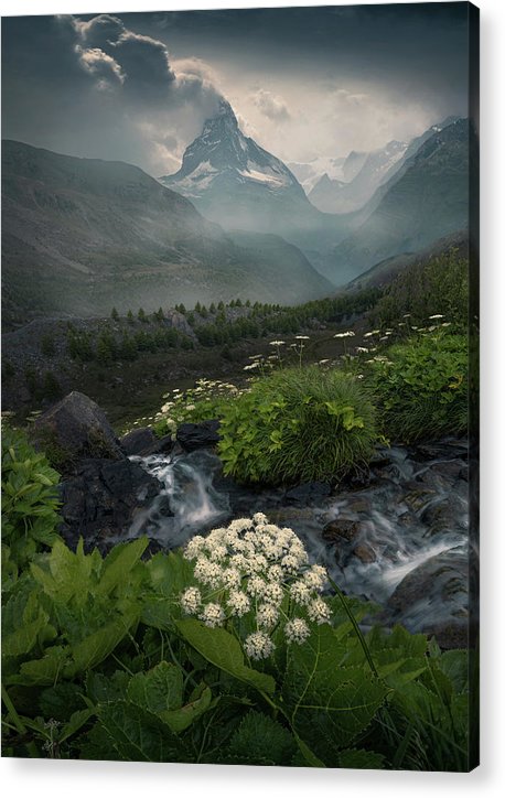 Rainy Days Zermatt - Acrylic Print