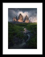 Summer Showers Above the Mountain - Framed Print