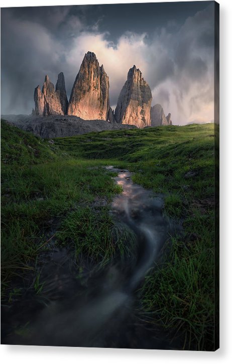 Summer Showers Above the Mountain - Acrylic Print