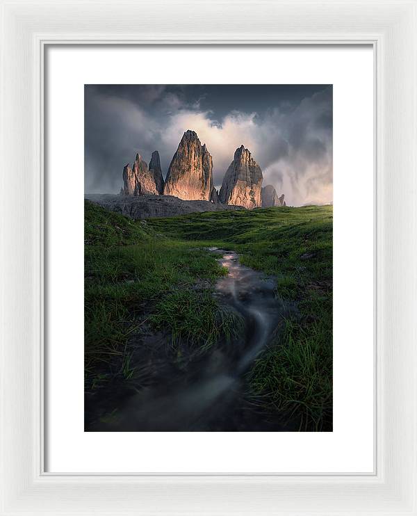 Summer Showers Above the Mountain - Framed Print